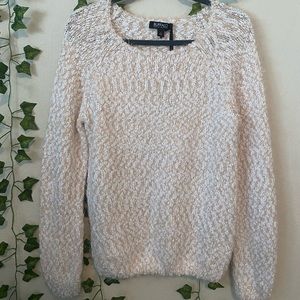 Pink & White Sweater